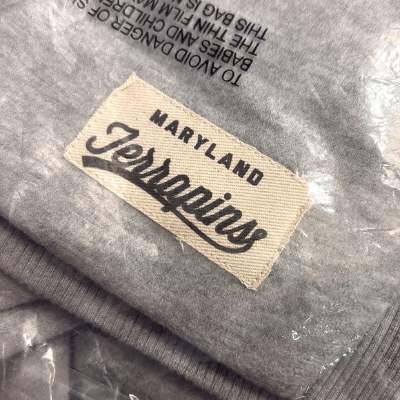 NWT [Gen2] Maryland Terrapins NCAA Football Icon Hoodie Heather Grey Youth Sz XL - Picture 5 of 5